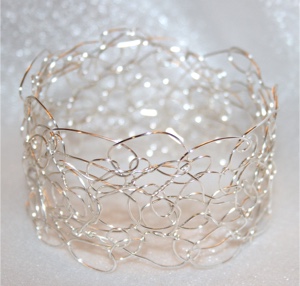 "Wild Woven" Series - Contemporary Silver Plated Bracelet