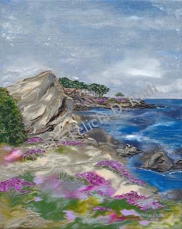Lover&#39;s Point Painting by Felicia Roth wtmk