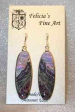 "Mountains at Dusk" Series- Nature Earrings