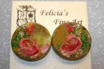 "Venetian Garden" Series- Roses Earrings 