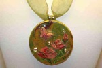 "Venetian Garden" Series- Roses & Butterfly Necklace