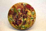 "Wild Iris" Series- Floral Pin/Brooch